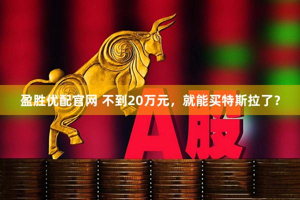 盈胜优配官网 不到20万元，就能买特斯拉了？